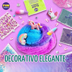 Kit de Slime de Unicornio Esponjoso para Niñas, FunKidz Regalo de Slime de Nube para Mayores de 6 Años, Divertido Kit de Fabricación de Slime, Impresionante Juguete para Manualidades, Ideas de Regalo