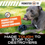 Monster K9 Ring Ball - para Toughest Chewers, Natural Rubber Dog Toy, 5.5 en