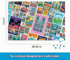 Buffalo Games - Pósters vintage de robot rojo - Rompecabezas de 2000 piezas