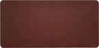 Gallaway Leather Tapete de escritorio de oficina, grande, 36 x 17 pulgadas, marrón oscuro, para la parte superior de los escritorios, protector de escritorio de computadora elegante listo para regalo, de piel sintética