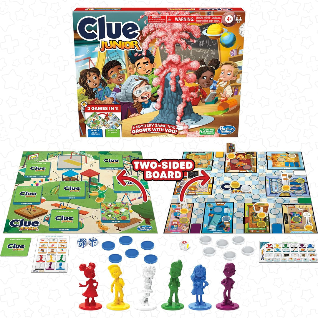 Juego de mesa Clue Junior Tablero de juego de 2 caras 2