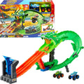 ​Hot Wheels Monster Trucks Sharks vs. Dinos Dragon Destruction Playset