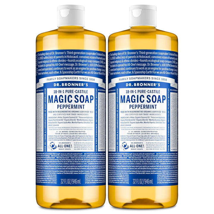 Dr. Bronner's Pure-Castile Magic - Jabón líquido hecho con acei...