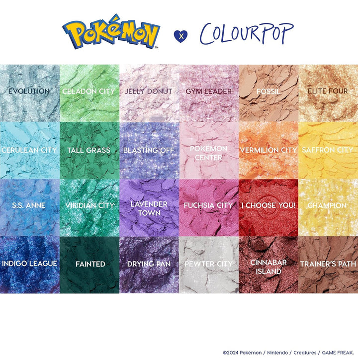 Paleta de sombra de ojos ColourPop x Pokémon Pallet Town