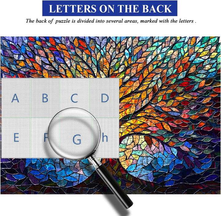 PICKFORU Rompecabezas de árbol de la vida para adultos