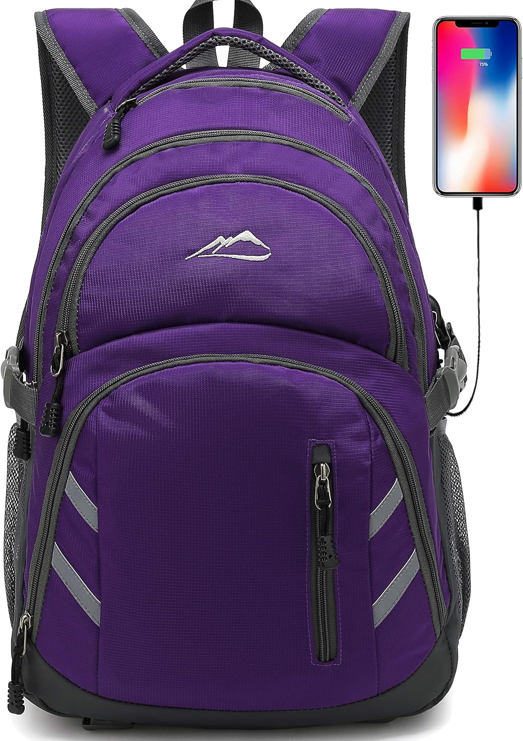 ProEtrade Mochila para viajes universitarios y portátiles con puert...