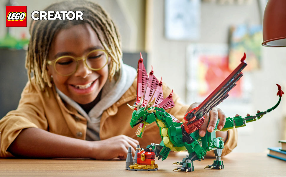 LEGO Creator 31161 - Juguete medieval de dragón 3 en 1