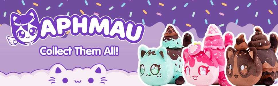 Aphmau MeeMeow Mystery Plush de 6 pulgadas Helado canal