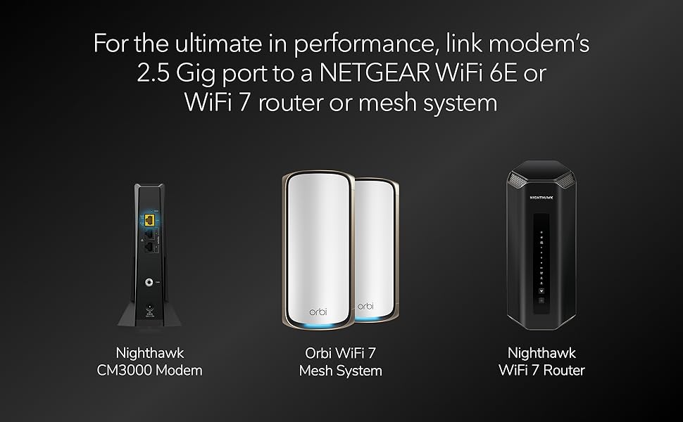 NETGEAR Nighthawk DOCSIS 31 Cable módem de división