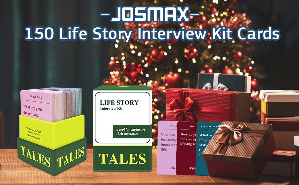 JOSMAX 150 tarjetas de entrevista de historia de vida