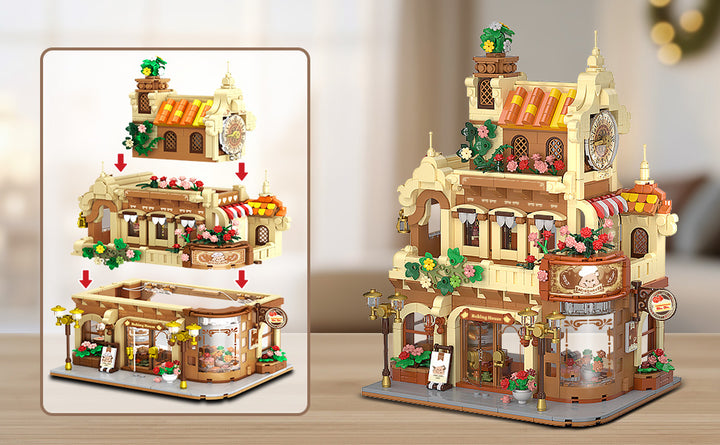 City Bakery Cafe House - Juego de construcción de casa con