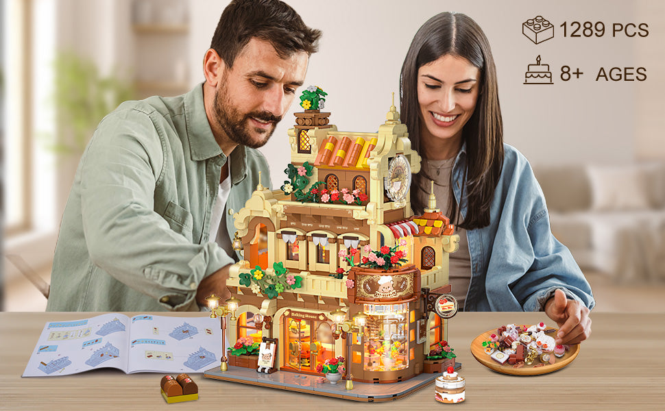 City Bakery Cafe House - Juego de construcción de casa con