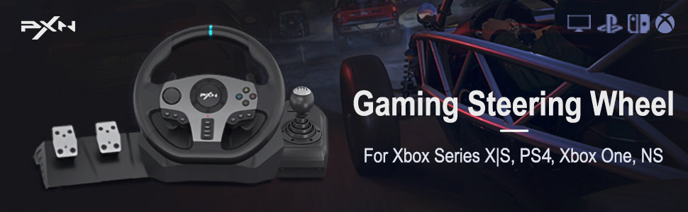 PXN Gaming Racing Wheel V9 Steering Wheel 270/900° Car