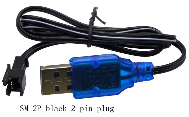 Blomiky Paquete de 2 cables de carga USB de 37 V con