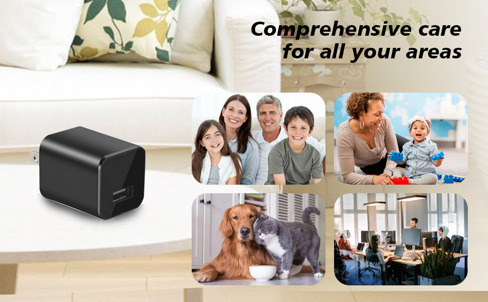 Cámara de carga USB fijawee - Cámara WiFi pequeña - Mini