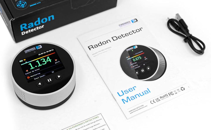 Detector de radón de Forensics Uso doméstico Sensor de