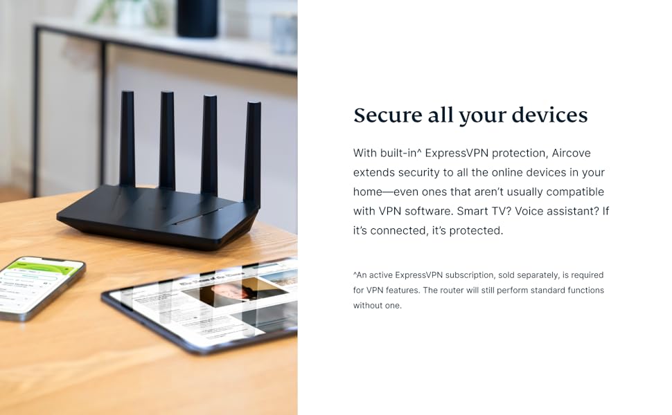 ExpressVPN Aircove Router VPN Wi-Fi 6 para el hogar