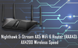NETGEAR Nighthawk 5-Stream AX5 WiFi 6 Router AX4200