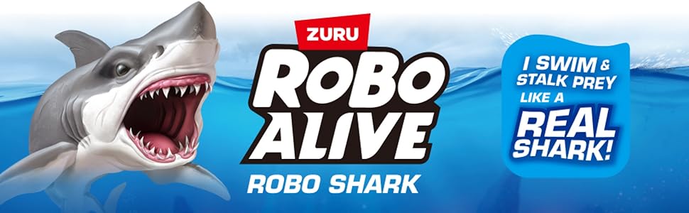 ROBO ALIVE ZURU - Tiburón activado por agua paquete de 2