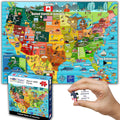 Think2Master Colorido mapa de Estados Unidos 1000 piezas rompecabezas para mayores de 13 años, adultos y familias. Gran regalo educativo para el interés en el mapa de EE. UU. Tamaño: 26.8 "x 18.9"