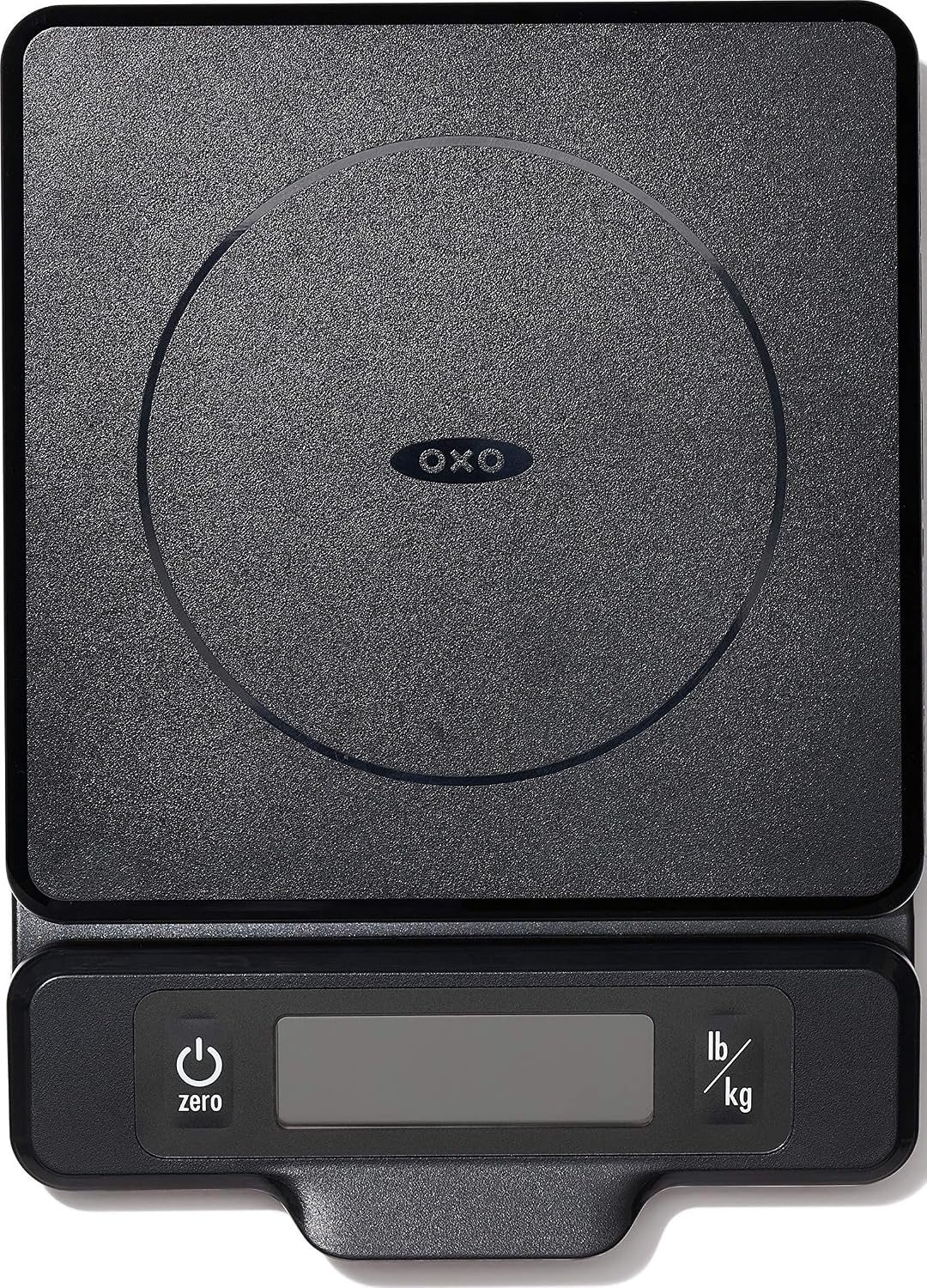 OXO Good Grips - Báscula de cocina de 5 libras con pantalla extraíble