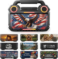 Altavoz de parrilla frontal con foto personalizada, cubierta de metal