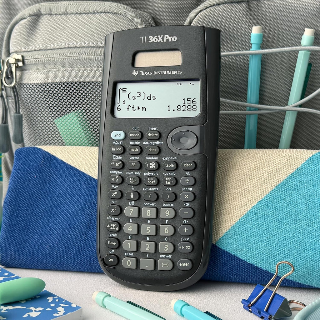 Texas Instruments TI-36X Pro Ingeniería/Calculadora científica | 9.7 pulgadas | Negro.