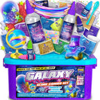 FunKidz - Kit de slime metálico de juguete para niños y niñas de 10 a 12 años, kit de fabricación de limo metálico para niños de 8 a 10 años, brillante, galáctico, divertidos regalos de slime