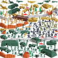 Huge Set de base militar, 300 piezas, 200 soldados y 100 accesorios