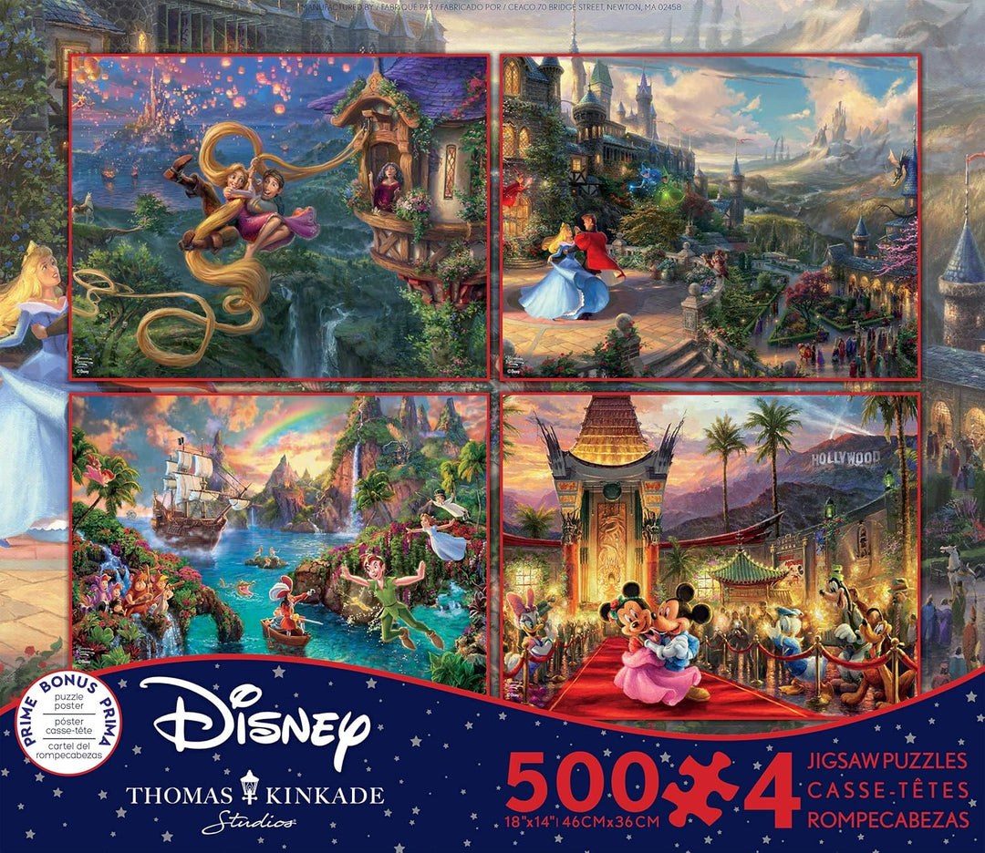 Ceaco - Paquete múltiple 4 en 1 - Thomas Kinkade -