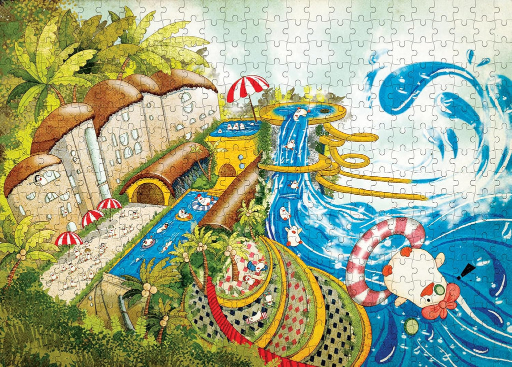 Whimsical Summer Splash - Rompecabezas de 520 piezas para adultos