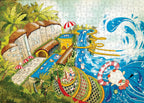 Whimsical Summer Splash - Rompecabezas de 520 piezas para adultos