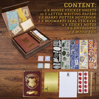 Set de papelería de Harry Potter para niños, adolescentes y adultos con varitas, bolígrafos, cuadernos, pegatinas, notas adhesivas, artículos escolares, diarios, regalos de escritura para niños