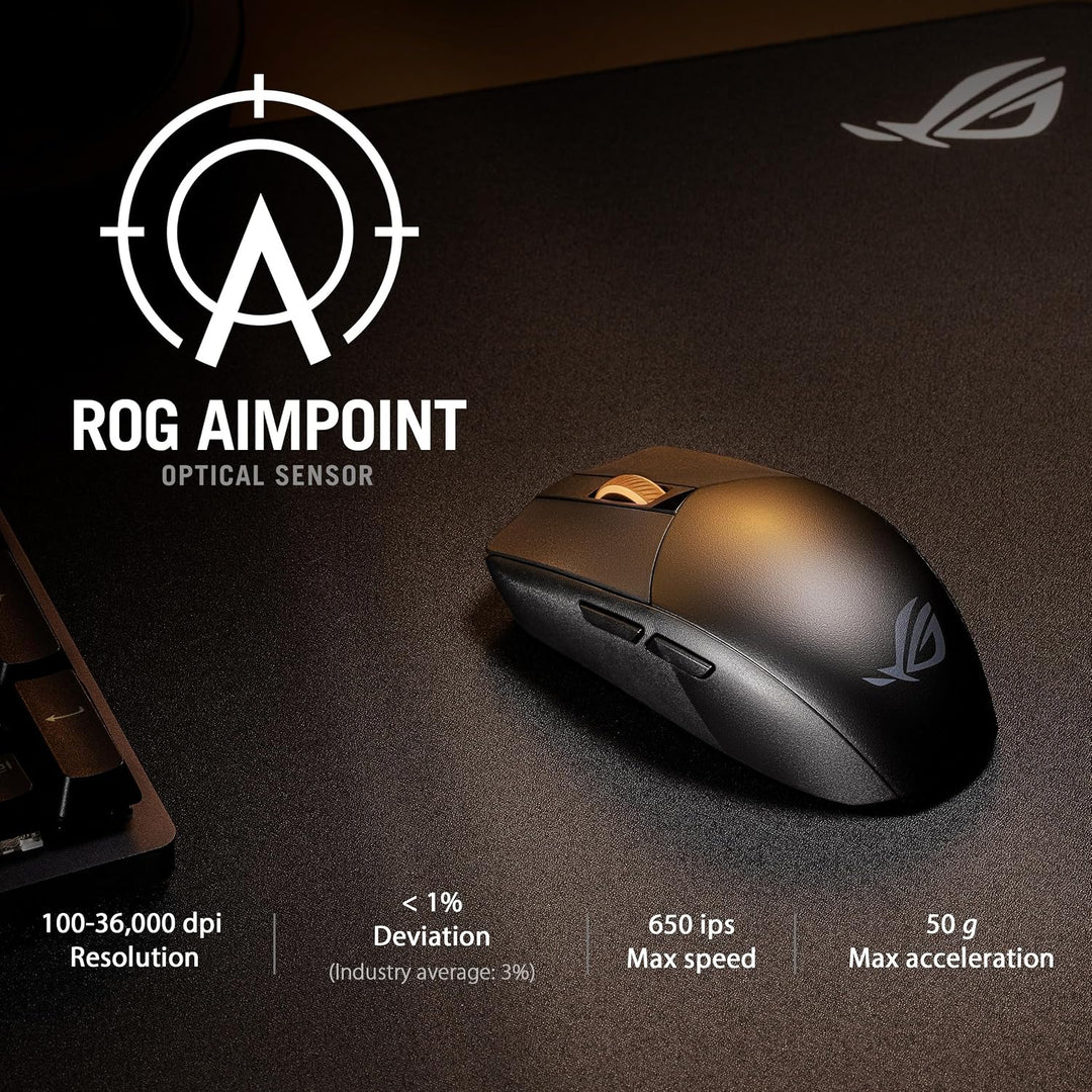 ASUS ROG Strix Impact III - Mouse inalámbrico para juegos, 57 G lig...