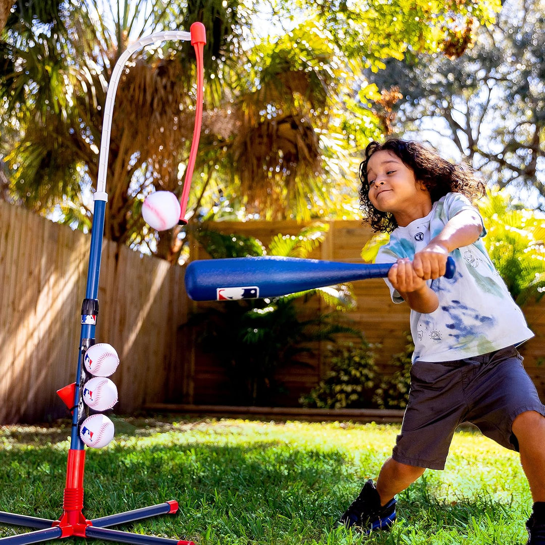 Franklin Sports Grow-with-Me - Soporte de bateo de béisbol para niñ...