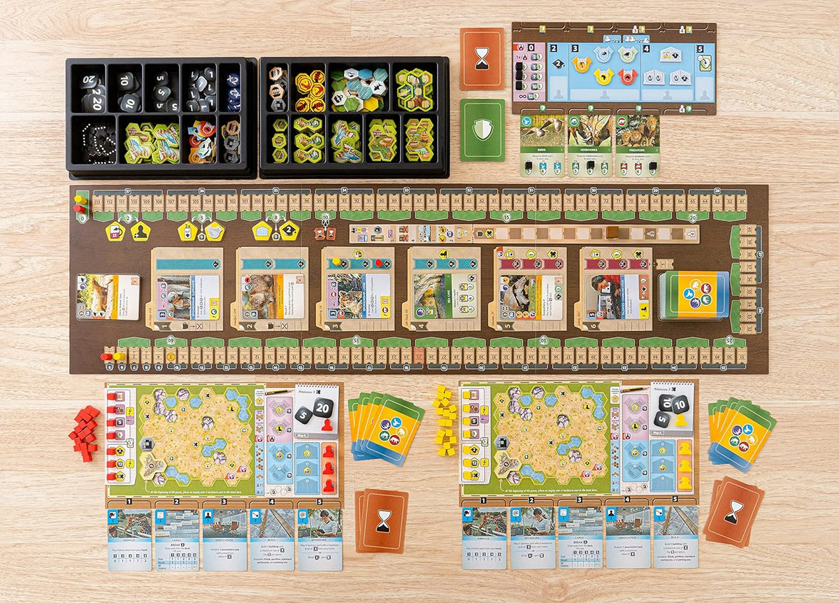 Capstone Games Juego de mesa de estrategia de gestión del zoológico Ark