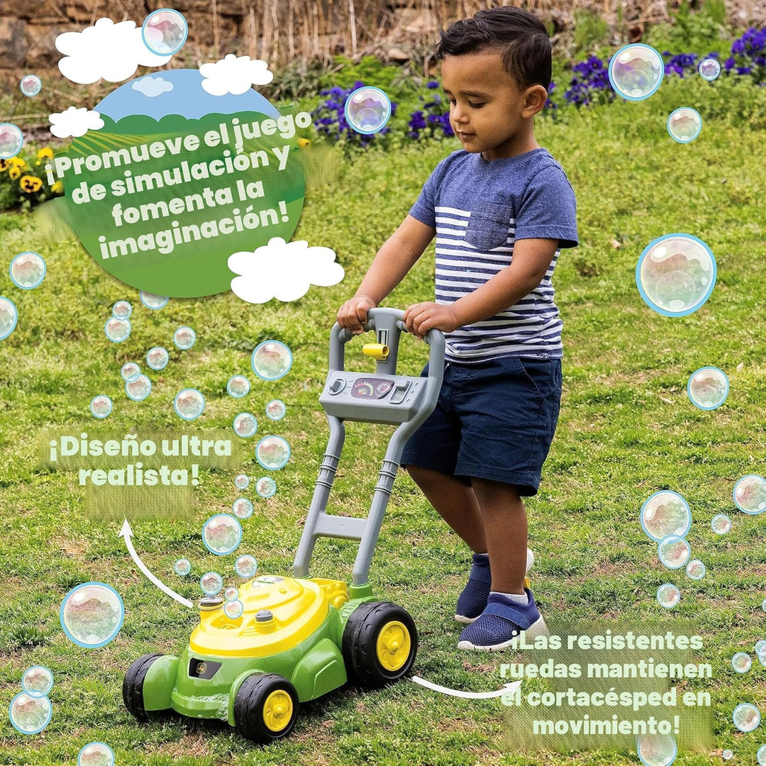 John Deere Cortacésped de burbujas para niños pequeños, máquinas so...