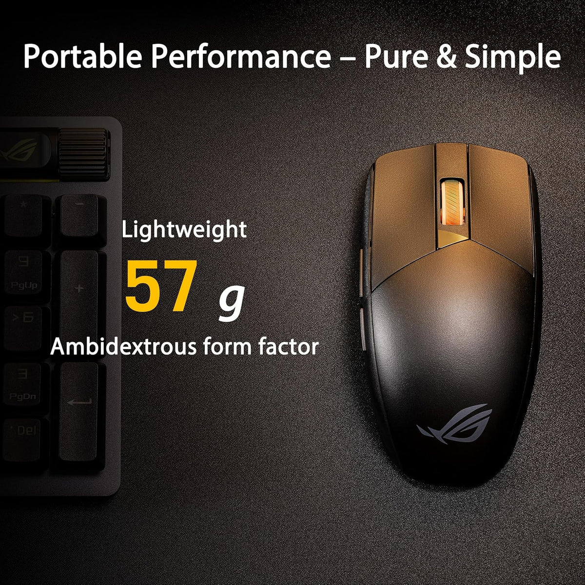 ASUS ROG Strix Impact III - Mouse inalámbrico para juegos, 57 G lig...