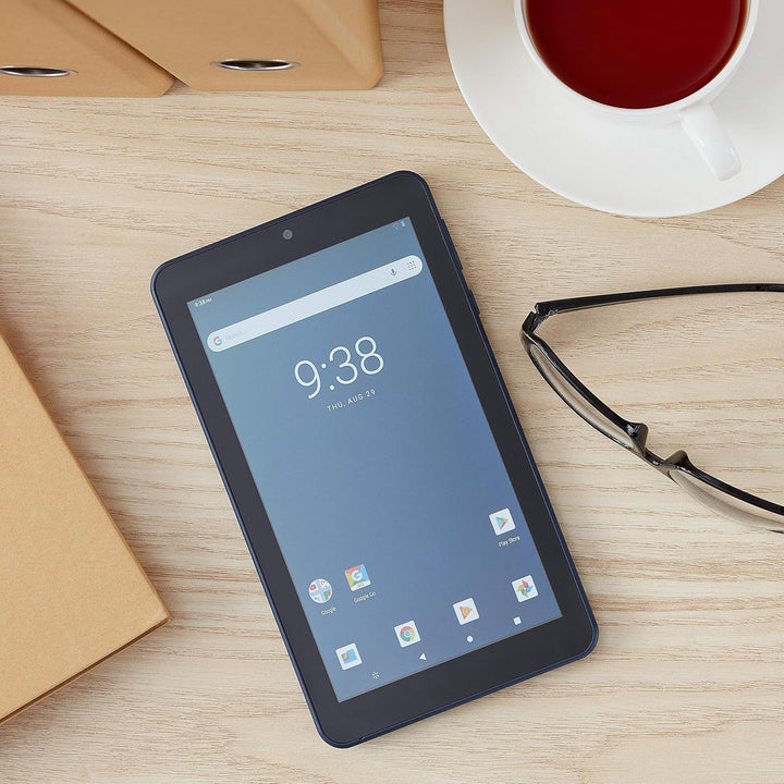 ONN. Surf 7" Android Tablet 9.0 Pie 16GB 1.3GHz Quad-Core 2 Cám...