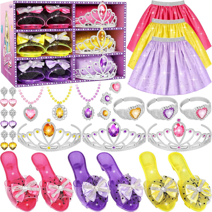LJZJ Princess Dress Up Toys &amp; Jewelry Boutique, Girls Role Play...