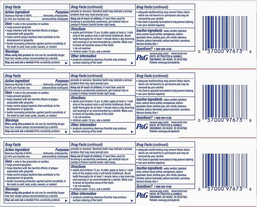 Crest Pro-Health - Pasta dental sabor \u201CClean Mint\u201D