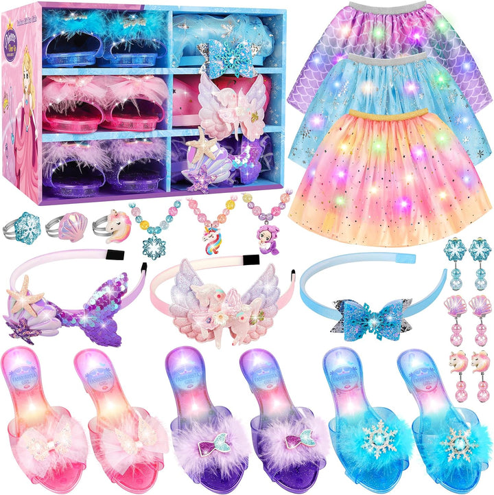 LJZJ Princess Dress Up Toys &amp; Jewelry Boutique, Girls Role Play...