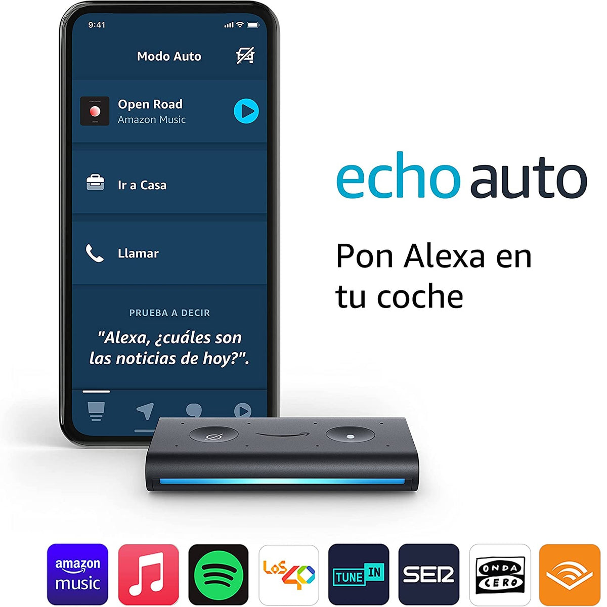 Echo Dot Auto 1ra Gen Conduce con Comodidad:  tu Asistente de Viaje