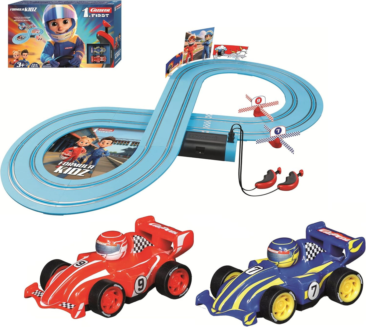 Carrera First Formula Kidz Toy Slot Car Race Track Set (mayores de 3 años)