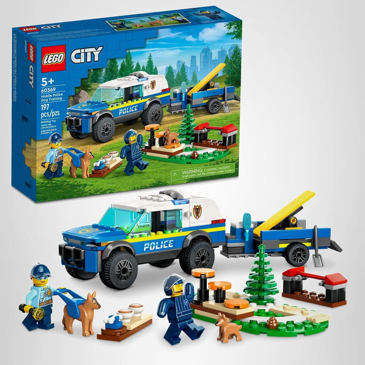 LEGO City Mobile Police Dog Training 60369, coche de juguete SUV con remolque