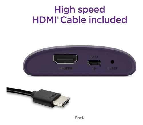 Roku Le Hd Streaming Media Player Wi-fi Con Cable Hdmi Color Negro Tipo De Control Remoto Estándar