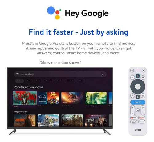 Onn 4k Plus 2025 | Google Tv  Wifi 6  Android 14 | 16GB RAM