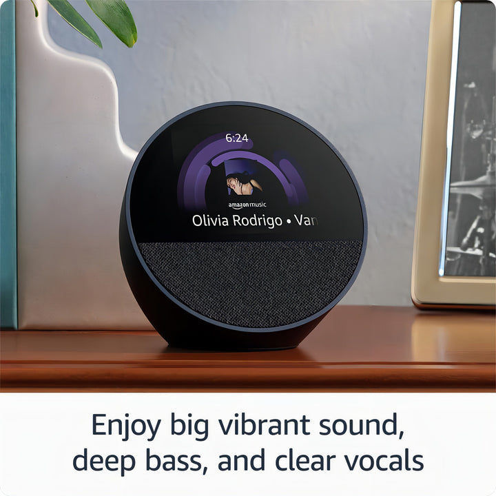 Amazon Echo Spot Bocina Inteligente 2024 Color Azul Acero