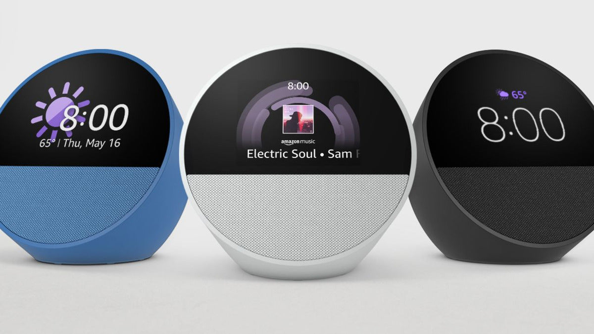 Amazon Echo Spot Bocina Inteligente 2024 Color Azul Acero