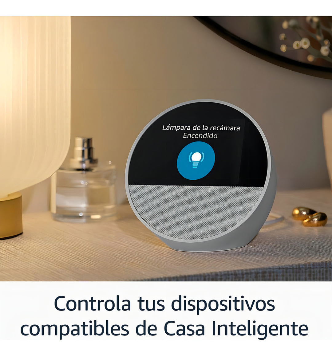 Amazon Echo Spot Bocina Inteligente 2024 Color Azul Acero